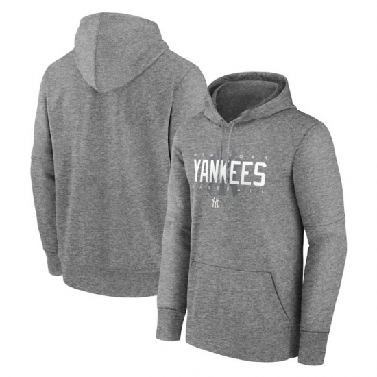 Men New York Yankees Grey Pregame Performance Pullover Hoodie Men New York Yankees Grey Pregame Performance Pullover Hoodie