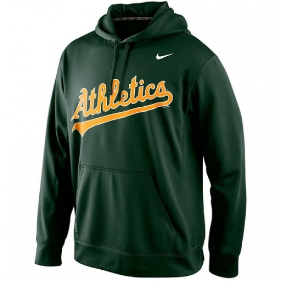 MLB Oakland Athletics Nike Men KO Wordmark Perfomance Hoodie Green MLB Oakland Athletics Nike Men KO Wordmark Perfomance Hoodie Green