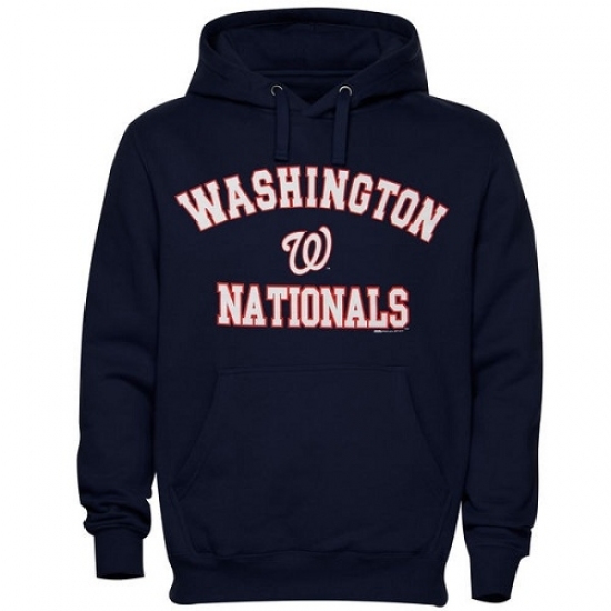 Men MLB Washington Nationals Stitches Fastball Fleece Pullover Hoodie Navy Blue Men MLB Washington Nationals Stitches Fastball Fleece Pullover Hoodie Navy Blue