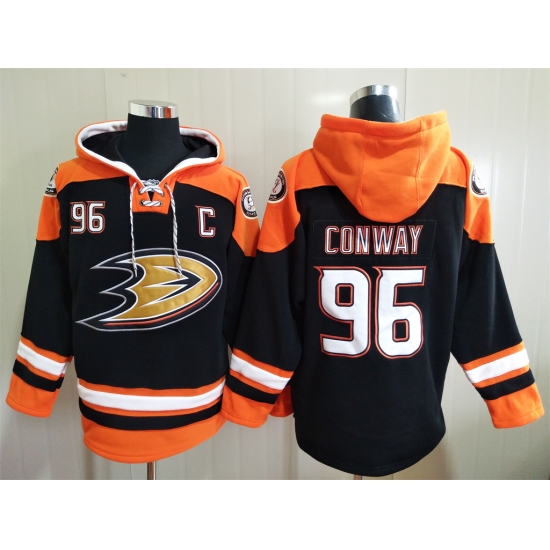 Men Anaheim Ducks Charlie Conway 96 Blue Stitched NHL Hoodie Men Anaheim Ducks Charlie Conway 96 Blue Stitched NHL Hoodie