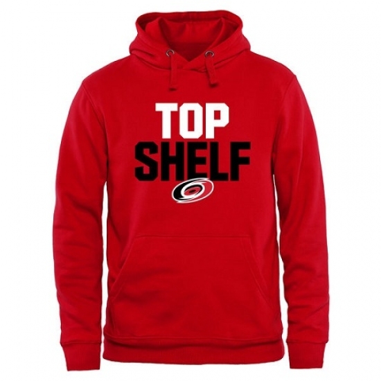 NHL Mens Carolina Hurricanes Top Shelf Pullover Hoodie Scarlet NHL Mens Carolina Hurricanes Top Shelf Pullover Hoodie Scarlet