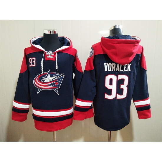 Men's Columbus Blue Jackets #93 Jakub Voracek Navy Ageless Must-Have Lace-Up Pullover Hoodie Men's Columbus Blue Jackets #93 Jakub Voracek Navy Ageless Must-Have Lace-Up Pullover Hoodie