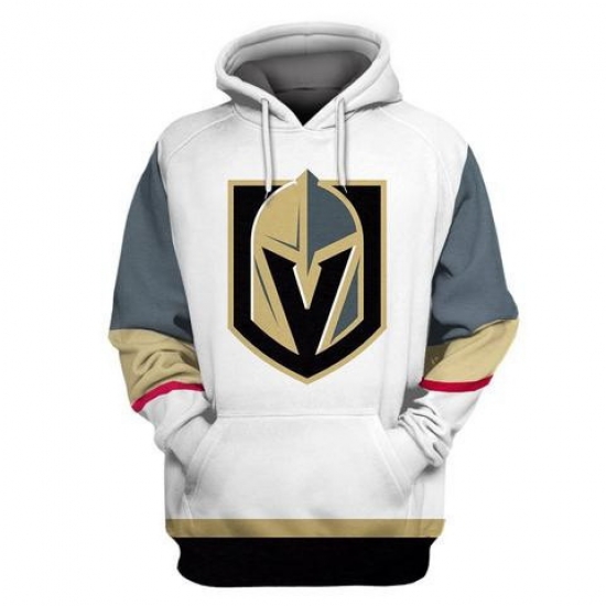 Men Vegas Golden Knights White All Stitched Hooded Sweatshirt Men Vegas Golden Knights White All Stitched Hooded Sweatshirt