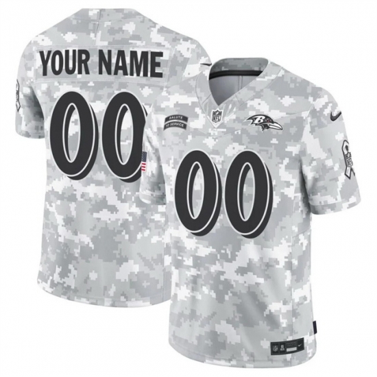 Men Baltimore Ravens Active Player Custom 2024 F U S E Arctic Camo Salute To Service Limited Stitched Football Jersey Men Baltimore Ravens Active Player Custom 2024 F U S E Arctic Camo Salute To Service Limited Stitched Football Jersey