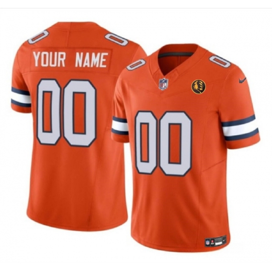 Men Women youth Denver Broncos Active Player Custom Orange 2023 F U S E With John Madden Patch Vapor Limited Stitched Football Jersey Men Women youth Denver Broncos Active Player Custom Orange 2023 F U S E With John Madden Patch Vapor Limited Stitched Football Jersey