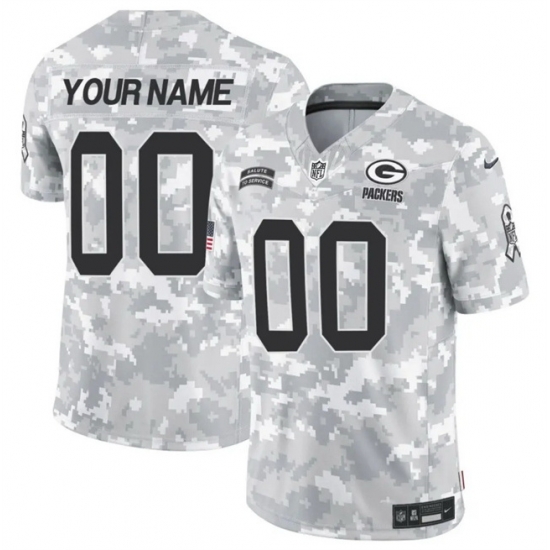 Men Green Bay Packers Active Player Custom 2024 F U S E Arctic Camo Salute To Service Limited Stitched Football Jersey Men Green Bay Packers Active Player Custom 2024 F U S E Arctic Camo Salute To Service Limited Stitched Football Jersey