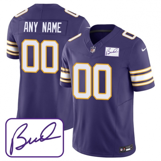 Men Women youth Minnesota Vikings Active Player Custom Purple 2023 F U S E Bud Grant Patch Limited Stitched Jersey Men Women youth Minnesota Vikings Active Player Custom Purple 2023 F U S E Bud Grant Patch Limited Stitched Jersey