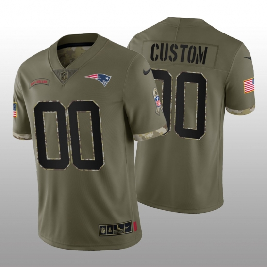 Men Women Youth New England Patriots ACTIVE PLAYER Custom Olive 2022 Salute To Service Limited Stitched Jersey Men Women Youth New England Patriots ACTIVE PLAYER Custom Olive 2022 Salute To Service Limited Stitched Jersey