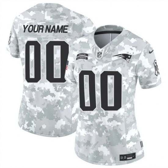 Women New England Patriots Active Player Custom 2024 F U S E Arctic Camo Salute To Service Limited Stitched Jersey Women New England Patriots Active Player Custom 2024 F U S E Arctic Camo Salute To Service Limited Stitched Jersey