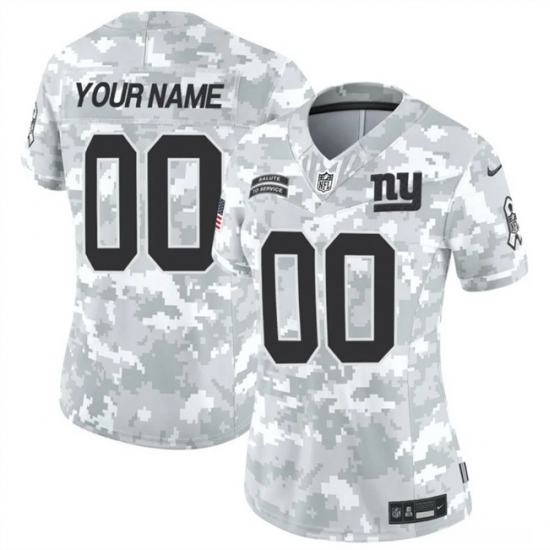 Women New York Giants Active Player Custom 2024 F U S E Arctic Camo Salute To Service Limited Stitched Football Jersey Women New York Giants Active Player Custom 2024 F U S E Arctic Camo Salute To Service Limited Stitched Football Jersey