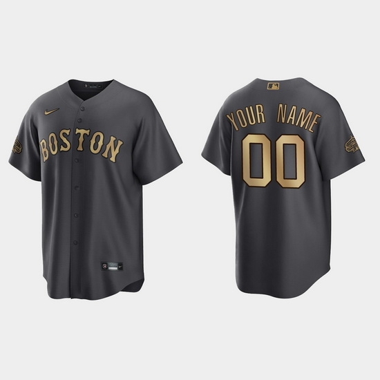 Men Women Youth Custom Boston Red Sox 2022 Mlb All Star Game Charcoal Replica Jersey Men Women Youth Custom Boston Red Sox 2022 Mlb All Star Game Charcoal Replica Jersey