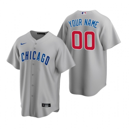 Men Women Youth Toddler Chicago Cubs Custom Nike Gray Stitched MLB Cool Base Jersey Men Women Youth Toddler Chicago Cubs Custom Nike Gray Stitched MLB Cool Base Jersey