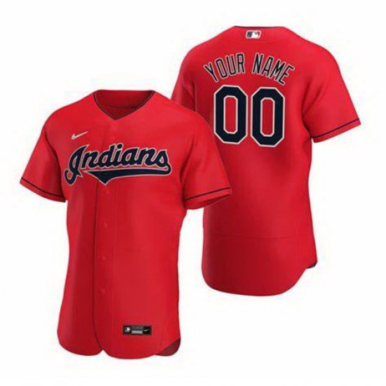 Men Women Youth Toddler Cleveland Indians Red Custom Nike MLB Flex Base Jersey Men Women Youth Toddler Cleveland Indians Red Custom Nike MLB Flex Base Jersey