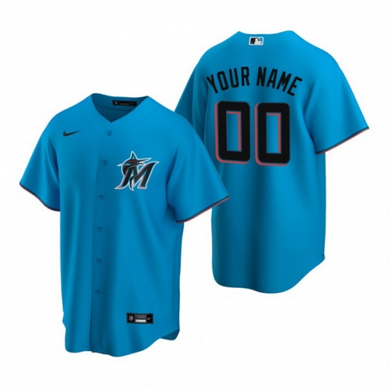 Men Women Youth Toddler All Size Miami Marlins Custom Nike Blue Stitched MLB Cool Base Jersey Men Women Youth Toddler All Size Miami Marlins Custom Nike Blue Stitched MLB Cool Base Jersey