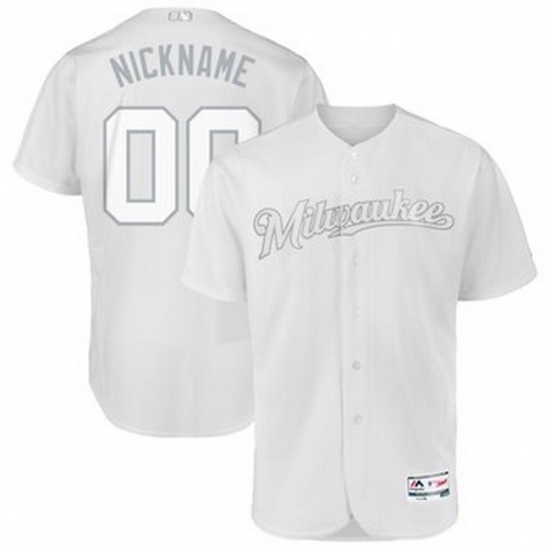 Men Women Youth Toddler All Size Milwaukee Brewers Majestic 2019 Players Weekend Flex Base Authentic Roster Custom White Jersey Men Women Youth Toddler All Size Milwaukee Brewers Majestic 2019 Players Weekend Flex Base Authentic Roster Custom White Jersey