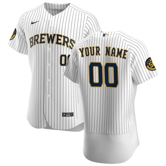 Milwaukee Brewers Custom Men Women youth Nike White Home 2020 Authentic Player MLB Jersey Milwaukee Brewers Custom Men Women youth Nike White Home 2020 Authentic Player MLB Jersey