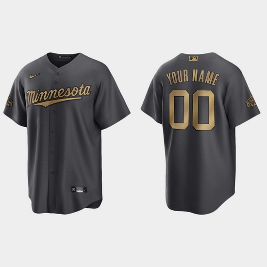 Men Women Youth Custom Minnesota Twins 2022 Mlb All Star Game Charcoal Replica Jersey Men Women Youth Custom Minnesota Twins 2022 Mlb All Star Game Charcoal Replica Jersey