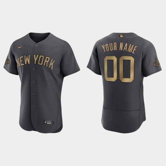 Men Women Youth Custom New York Yankees 2022 Mlb All Star Game Authentic Charcoal Jersey Men Women Youth Custom New York Yankees 2022 Mlb All Star Game Authentic Charcoal Jersey