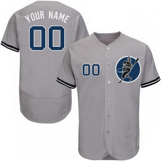 Men Women Youth Toddler All Size New York Yankees Gray Customized Flexbase New Design Jersey Men Women Youth Toddler All Size New York Yankees Gray Customized Flexbase New Design Jersey