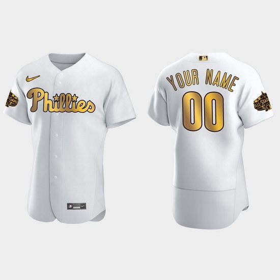 Men Women Youth Philadelphia Phillies Custom 2022 Mlb All Star Game White Gold Men Jersey Men Women Youth Philadelphia Phillies Custom 2022 Mlb All Star Game White Gold Men Jersey