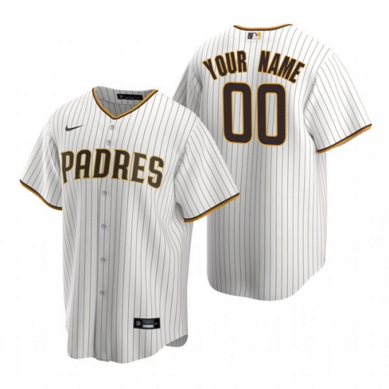 Men Women Youth Toddler All Size San Diego Padres Custom Nike White Brown Stitched MLB Cool Base Home Jersey Men Women Youth Toddler All Size San Diego Padres Custom Nike White Brown Stitched MLB Cool Base Home Jersey