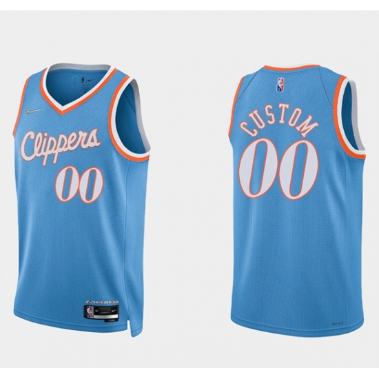 Men Women Youth Toddler Los Angeles Clippers Active Player Custom 2021 22 Blue 75th Anniversary City Edition Stitched Basketball Jersey Men Women Youth Toddler Los Angeles Clippers Active Player Custom 2021 22 Blue 75th Anniversary City Edition Stitched Basketball Jersey
