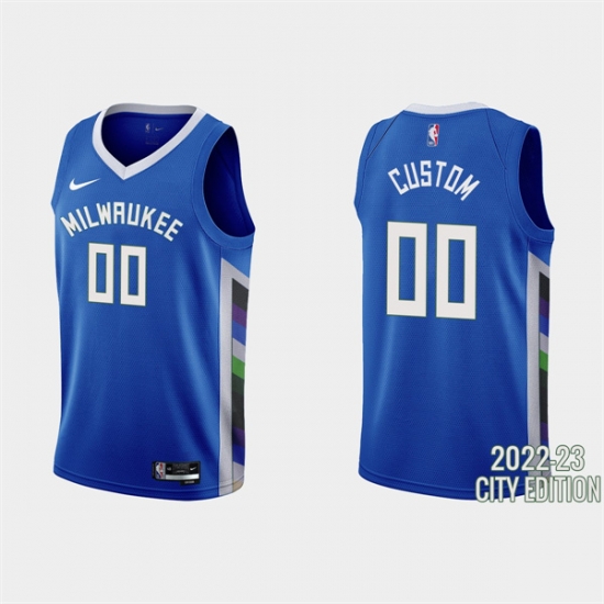 Men Women Youth Milwaukee Bucks Active Player Custom 2022 23 Blue City Edition Stitched Basketball Jersey Men Women Youth Milwaukee Bucks Active Player Custom 2022 23 Blue City Edition Stitched Basketball Jersey