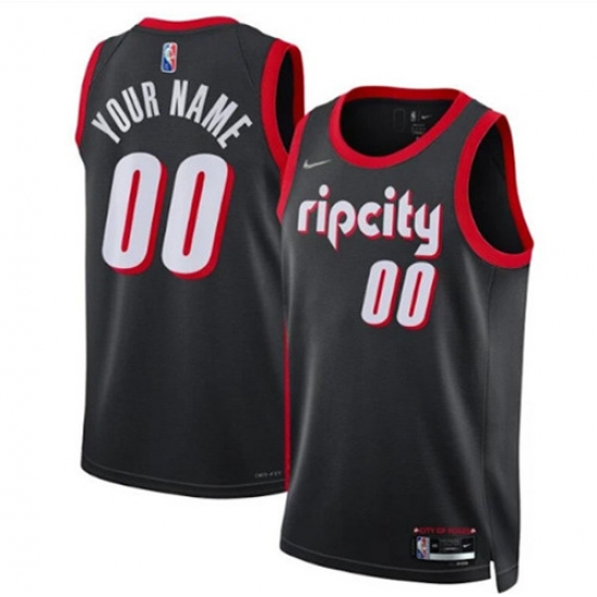 Men Women Youth Toddler Portland Trail Portland Blazers Active Player Custom 2021 22 Black City Edition 75th Anniversary Stitched Basketball Jersey Men Women Youth Toddler Portland Trail Portland Blazers Active Player Custom 2021 22 Black City Edition 75th Anniversary Stitched Basketball Jersey