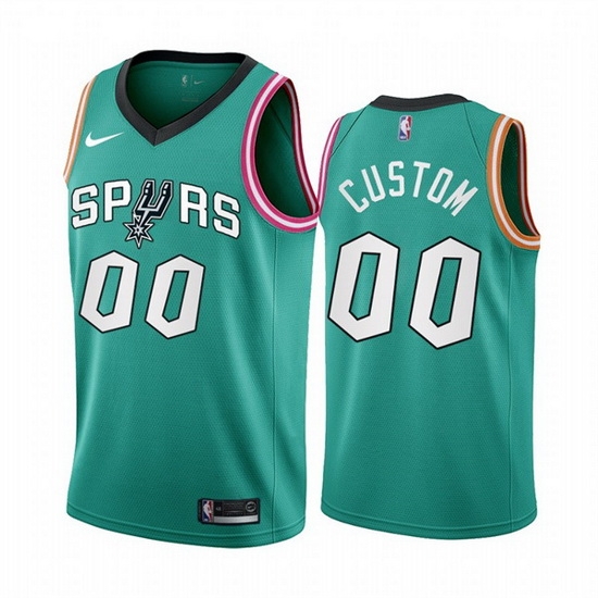 Men San Antonio Spurs Active Player Custom 2022 23 Teal City Edition Stitched Jersey Men San Antonio Spurs Active Player Custom 2022 23 Teal City Edition Stitched Jersey