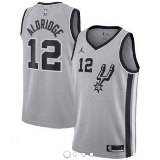 Men Women Youth All Size Spurs Grey Jordan Brand Custom NBA Jersey- Men Women Youth All Size Spurs Grey Jordan Brand Custom NBA Jersey-