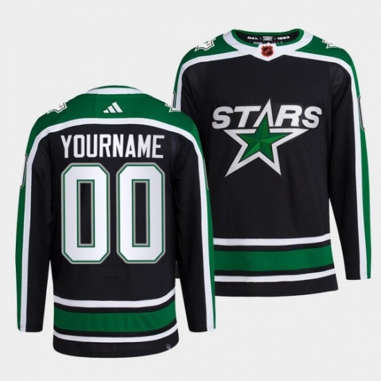 Men Women Youth Dallas Stars Custom Black 2022 23 Reverse Retro Stitched Jersey Men Women Youth Dallas Stars Custom Black 2022 23 Reverse Retro Stitched Jersey