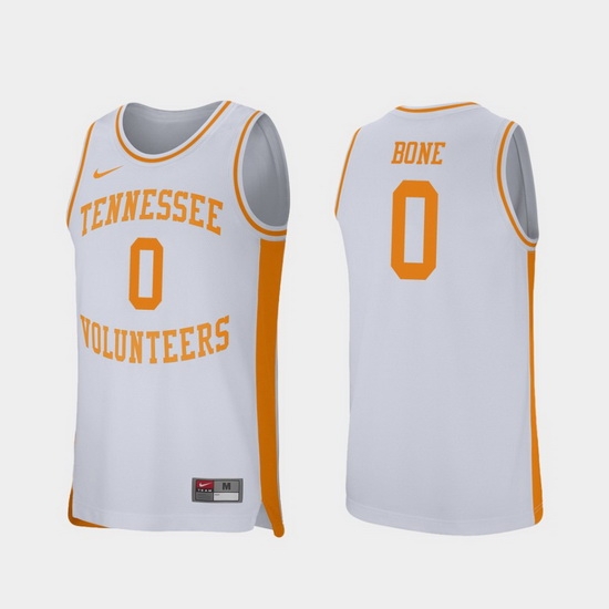 Men Tennessee Volunteers Jordan Bone White Retro Performance College Basketball Jersey Men Tennessee Volunteers Jordan Bone White Retro Performance College Basketball Jersey