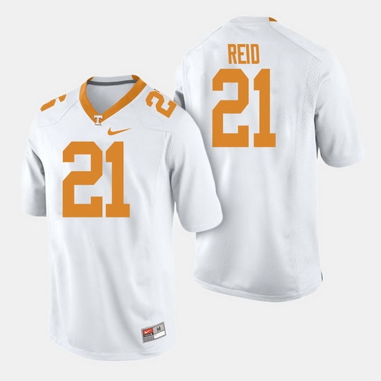 Men Tennessee Volunteers Shanon Reid College Football White Jersey Men Tennessee Volunteers Shanon Reid College Football White Jersey