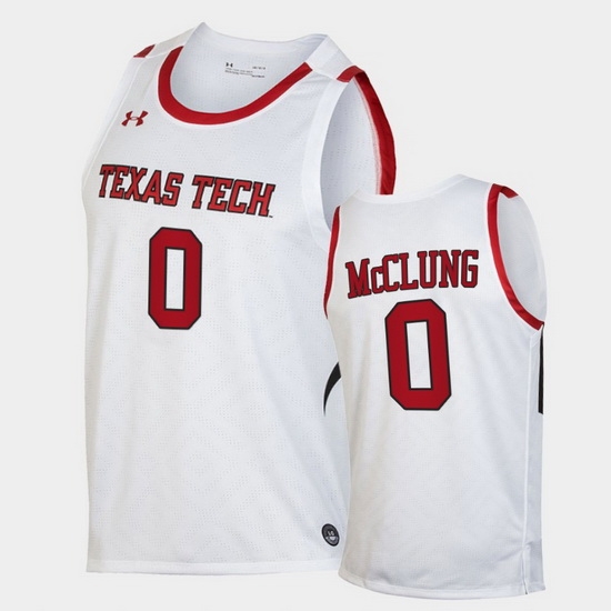 Men Texas Tech Red Raiders Mac Mcclung Replica White Basketball 2020 21 Jersey Men Texas Tech Red Raiders Mac Mcclung Replica White Basketball 2020 21 Jersey