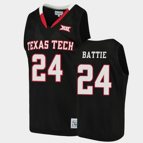 Men Texas Tech Red Raiders Tony Battie Alumni Black Basketball Jersey Men Texas Tech Red Raiders Tony Battie Alumni Black Basketball Jersey