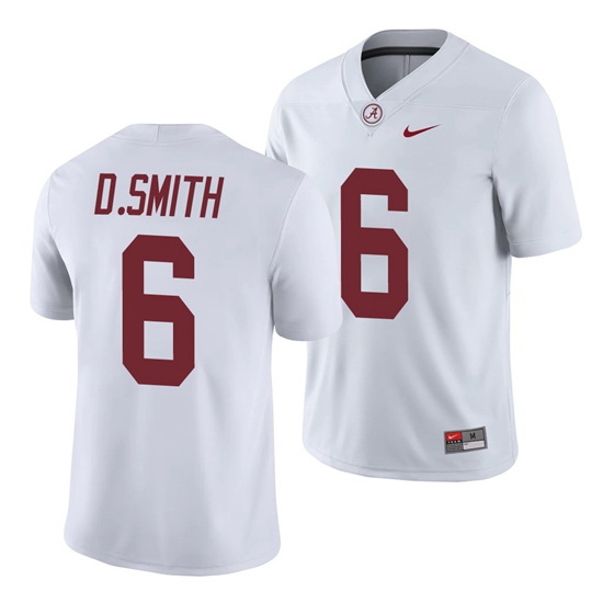 Alabama Crimson Tide DeVonta Smith White College Football Men's Game Jersey Alabama Crimson Tide DeVonta Smith White College Football Men's Game Jersey