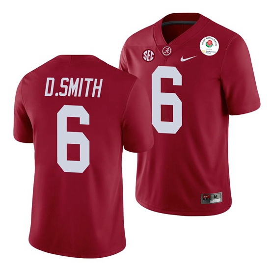 Alabama Crimson Tide Devonta Smith Crimson 2021 Rose Bowl College Football Jersey Alabama Crimson Tide Devonta Smith Crimson 2021 Rose Bowl College Football Jersey