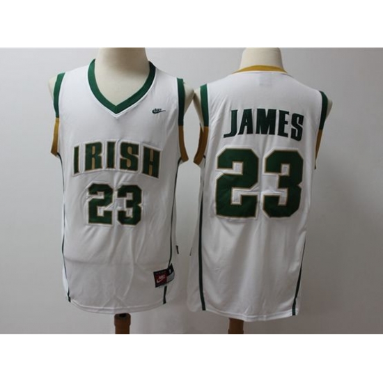 Mens Ncaa Nba Notre Dame Fighting Irish #23 Lebron James White Jersey Mens Ncaa Nba Notre Dame Fighting Irish #23 Lebron James White Jersey