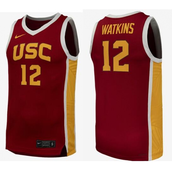 USC JuJu Watkins #12 Red Basketball Jersey USC JuJu Watkins #12 Red Basketball Jersey