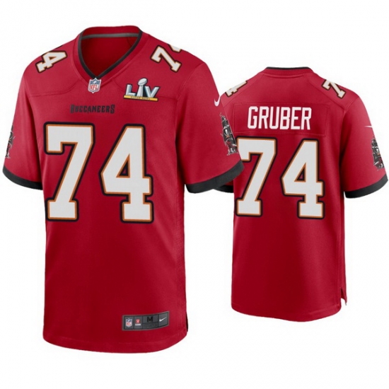 Men Paul Gruber Buccaneers Red Super Bowl Lv Game Jersey Men Paul Gruber Buccaneers Red Super Bowl Lv Game Jersey