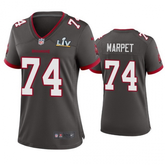 Women Ali Marpet Buccaneers Pewter Super Bowl Lv Game Jersey Women Ali Marpet Buccaneers Pewter Super Bowl Lv Game Jersey