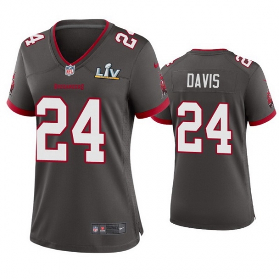 Women Carlton Davis Buccaneers Pewter Super Bowl Lv Game Jersey Women Carlton Davis Buccaneers Pewter Super Bowl Lv Game Jersey