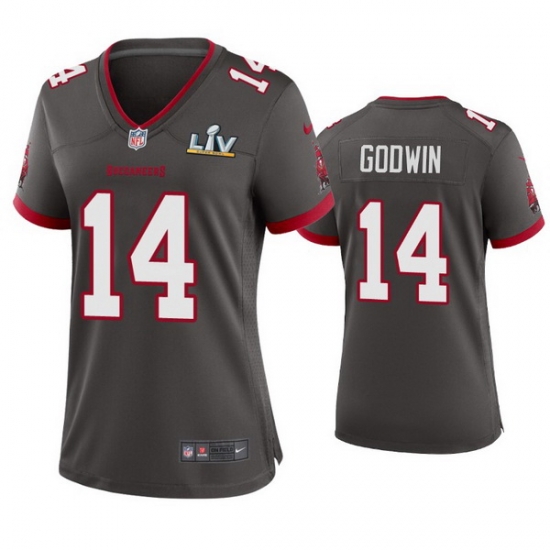 Women Chris Godwin Buccaneers Pewter Super Bowl Lv Game Jersey Women Chris Godwin Buccaneers Pewter Super Bowl Lv Game Jersey