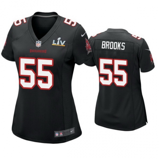 Women Derrick Brooks Buccaneers Black Super Bowl Lv Game Fashion Jersey Women Derrick Brooks Buccaneers Black Super Bowl Lv Game Fashion Jersey