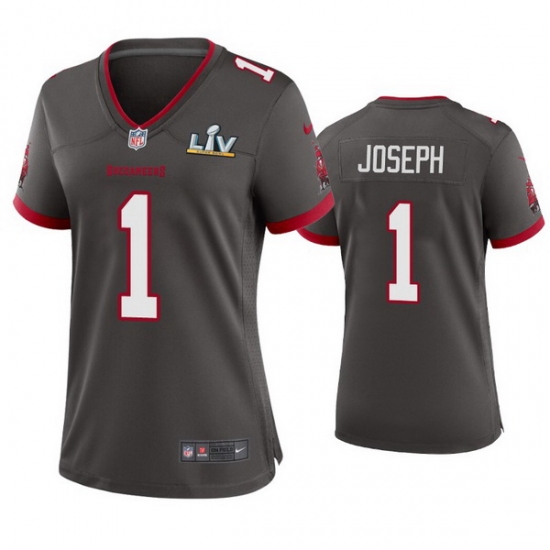 Women Greg Joseph Buccaneers Pewter Super Bowl Lv Game Jersey Women Greg Joseph Buccaneers Pewter Super Bowl Lv Game Jersey
