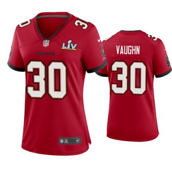 Women Ke'Shawn Vaughn Buccaneers Red Super Bowl Lv Game Jersey Women Ke'Shawn Vaughn Buccaneers Red Super Bowl Lv Game Jersey