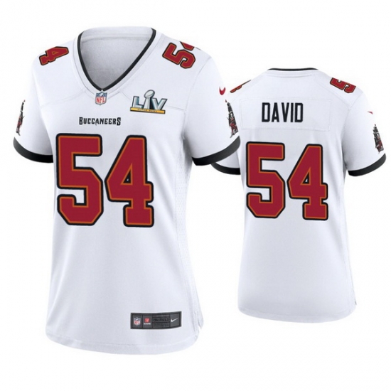 Women Lavonte David Buccaneers White Super Bowl Lv Game Jersey Women Lavonte David Buccaneers White Super Bowl Lv Game Jersey