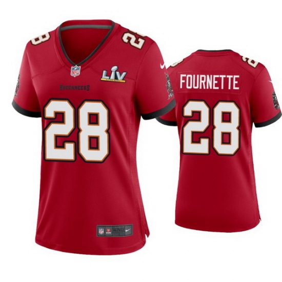 Women Leonard Fournette Buccaneers Red Super Bowl Lv Game Jersey Women Leonard Fournette Buccaneers Red Super Bowl Lv Game Jersey