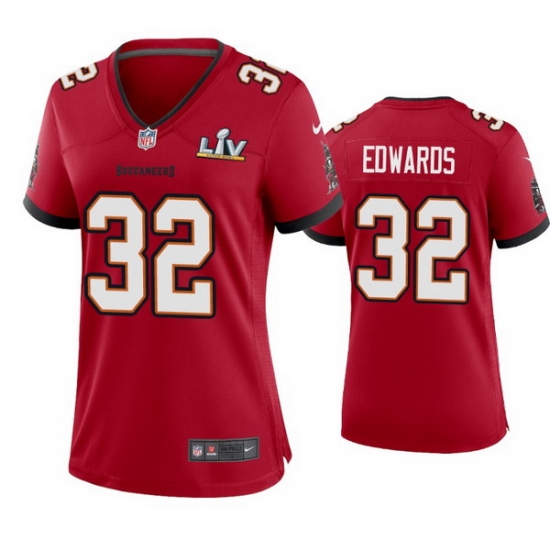 Women Mike Edwards Buccaneers Red Super Bowl Lv Game Jersey Women Mike Edwards Buccaneers Red Super Bowl Lv Game Jersey