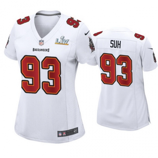 Women Ndamukong Suh Buccaneers White Super Bowl Lv Game Fashion Jersey Women Ndamukong Suh Buccaneers White Super Bowl Lv Game Fashion Jersey